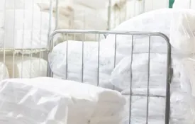 Commercial Laundry White Clean Pillows Min